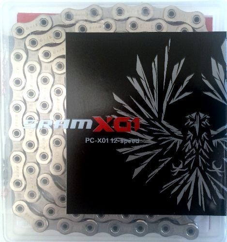 Photo de Chaîne vélo SRAM PC X01 Eagle – 12 vitesses – 126 maillons – PowerLock – Transmission VTT hautes performances par SRAM
