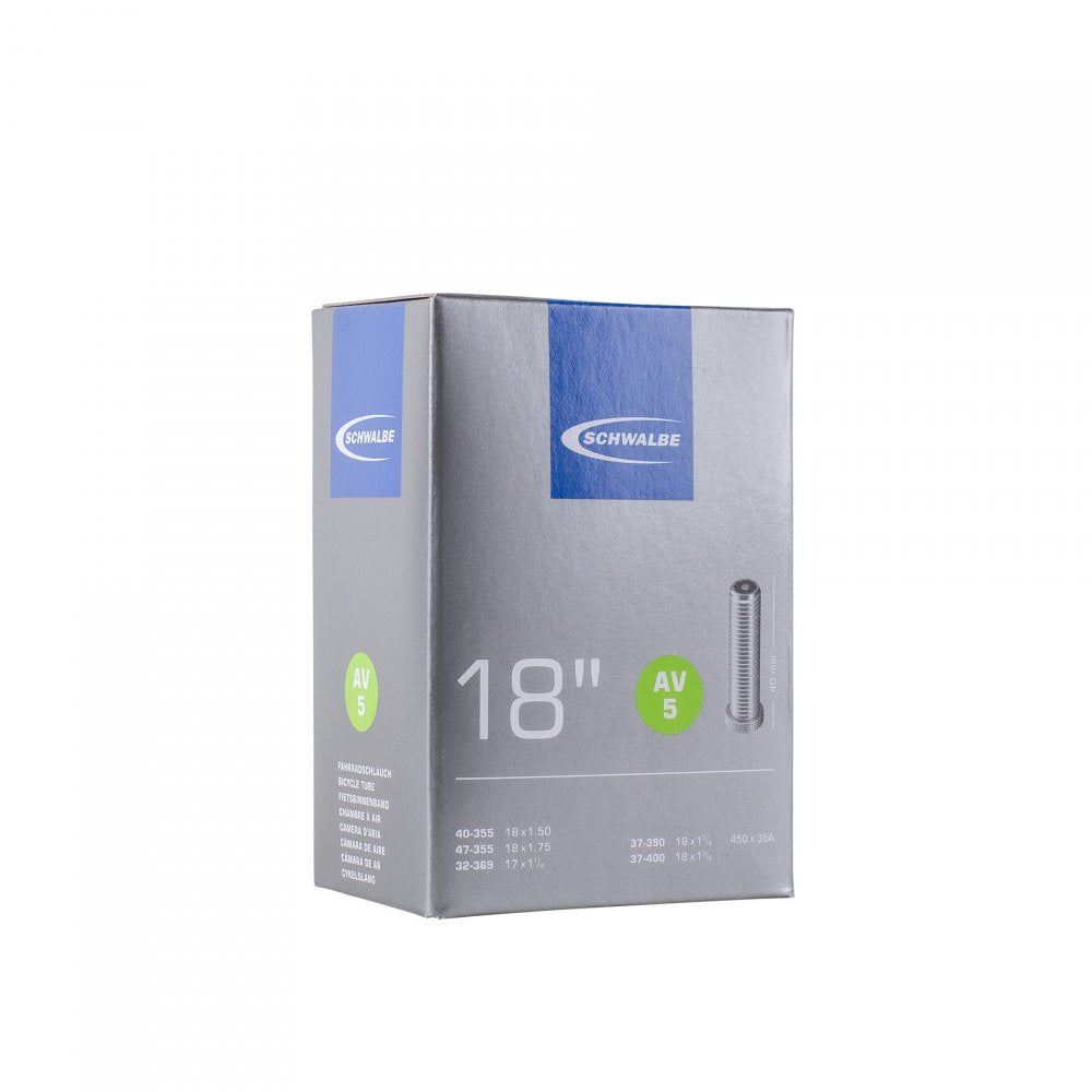Chambre à air Schwalbe AV5 – 18" x 1.50/1.75 – Valve Schrader 40 mm