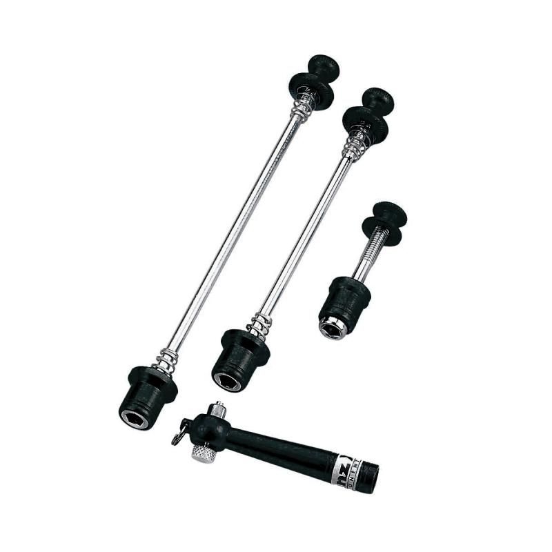 Kit antivol blocage rapide 3 pièces – Roue avant, roue arrière et selle, clé de sécurité incluse