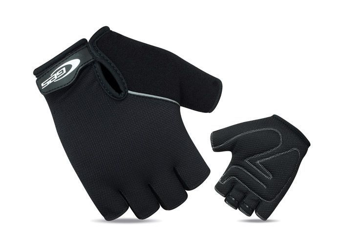 Photo de Gants de vélo Classic Noir taille S – Paume antidérapante résistante à l’abrasion, tissu Lycra respirant, retrait facile par GES