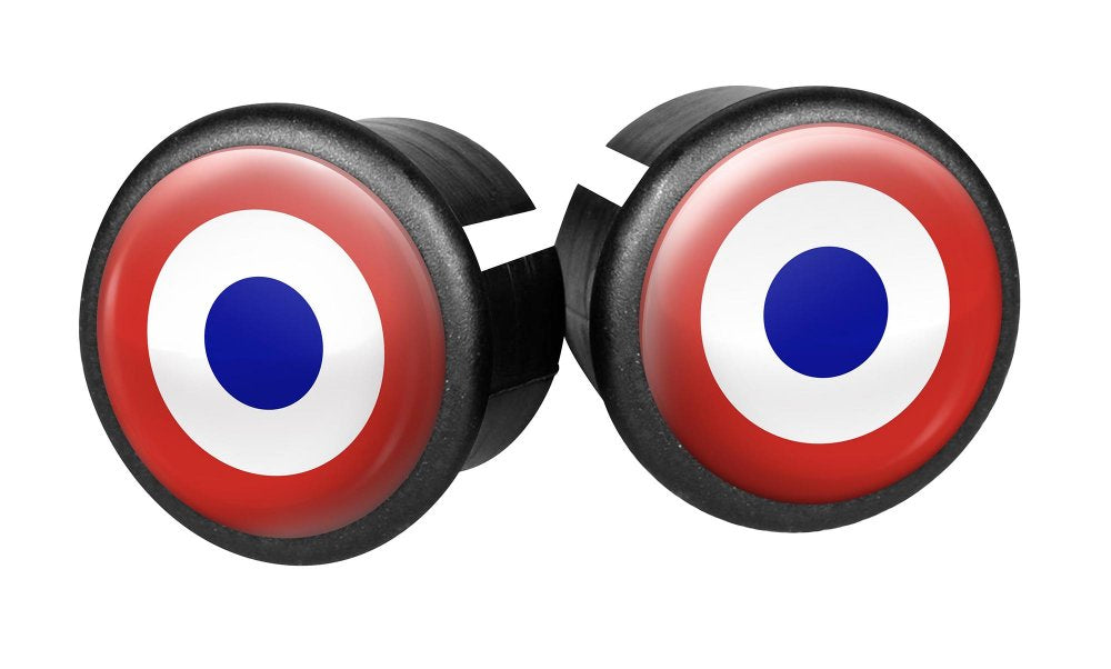 Photo de Embouts de guidon route Guidoline – Modèle Cocarde tricolore par VELOX