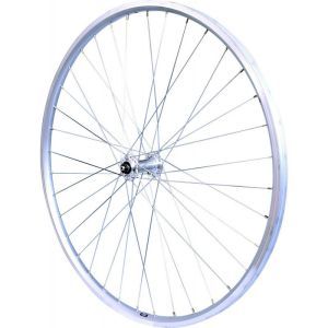 ROUE 26" VTT AVANT JANTE ALU DOUBLE PAROI ARGENT FREIN PATIN MOYEU ALU BLOCAGE RAPIDE