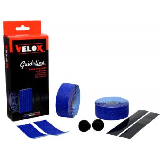Photo de Ruban de guidon Guidoline Soft Grip – Bleu antidérapant par VELOX