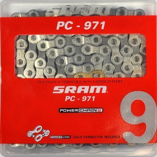 Photo de Chaîne vélo SRAM PC-971 – 9 vitesses – 114 maillons – Route et VTT par SRAM