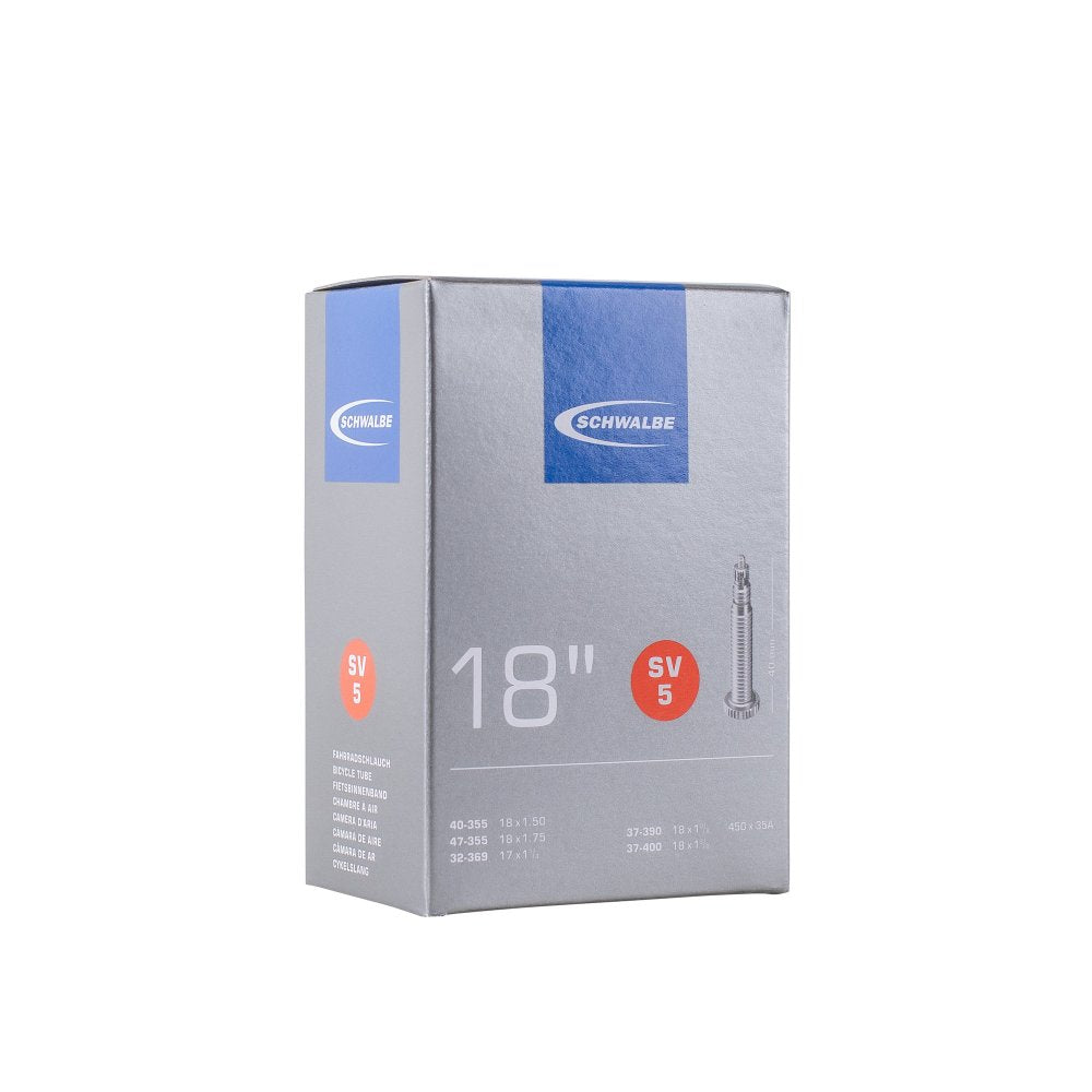 Chambre à air vélo Schwalbe SV5 18x1.50-1.75 (32/47-355/400) valve Presta 40 mm