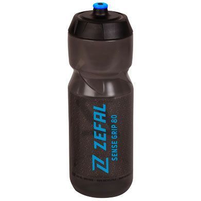 Bidon Zefal Sense Grip 80 Smoked Black / Bleu – 800 ml – Léger, Pratique, Sans BPA
