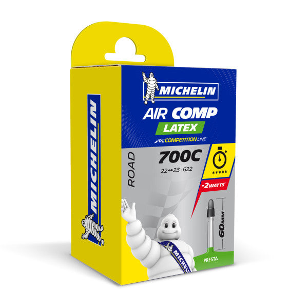 Chambre à air Michelin Air Comp Latex 700C – 22/23 x 622 – Valve Presta 60 mm