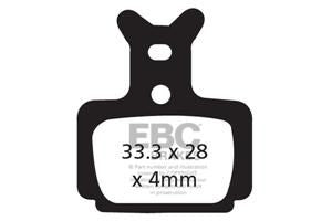 Plaquettes de frein vélo Formula One / Mega / RX / R1 – Modèle EBC CFA470 – Freinage puissant et endurant