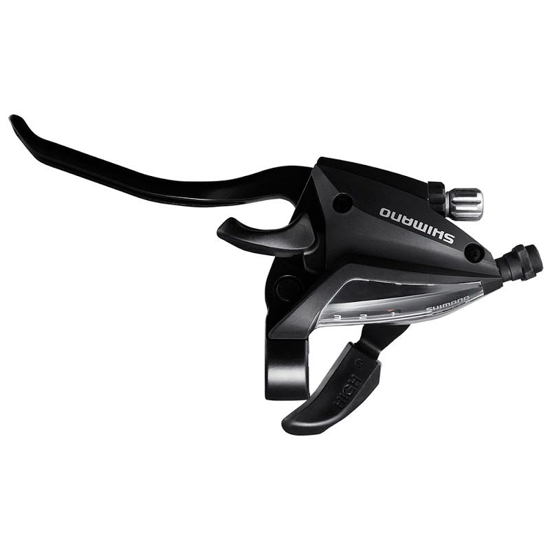 Manette de dérailleur gauche Shimano ST-EF500 – VTT 3 vitesses, levier 4 doigts