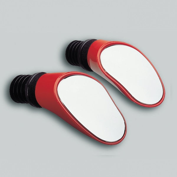 Photo de Paire de rétroviseurs Sprintech Course – Rouge – Large champ de vision, montage sans outils et anti-vibration par SPRINTECH