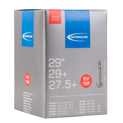Chambre à air Schwalbe SV19F Freeride – 27.5+/29" x 2.10/3.00 – Valve Presta 40 mm