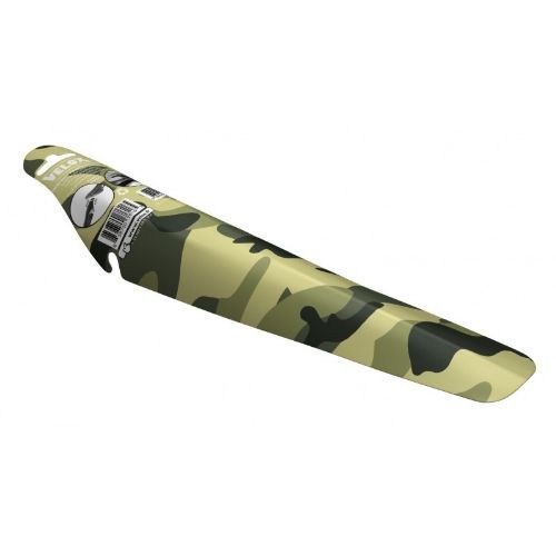 Photo de Garde-boue arrière clipsable sous selle – Armée Camouflage – Compatible route et VTT – Léger et facile à installer par VELOX