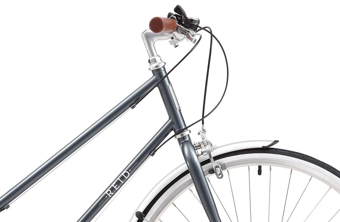 Vélo urbain femme REID Ladies Esprit 28" – Charcoal – Taille M (46 cm) – Style vintage & 7 vitesses