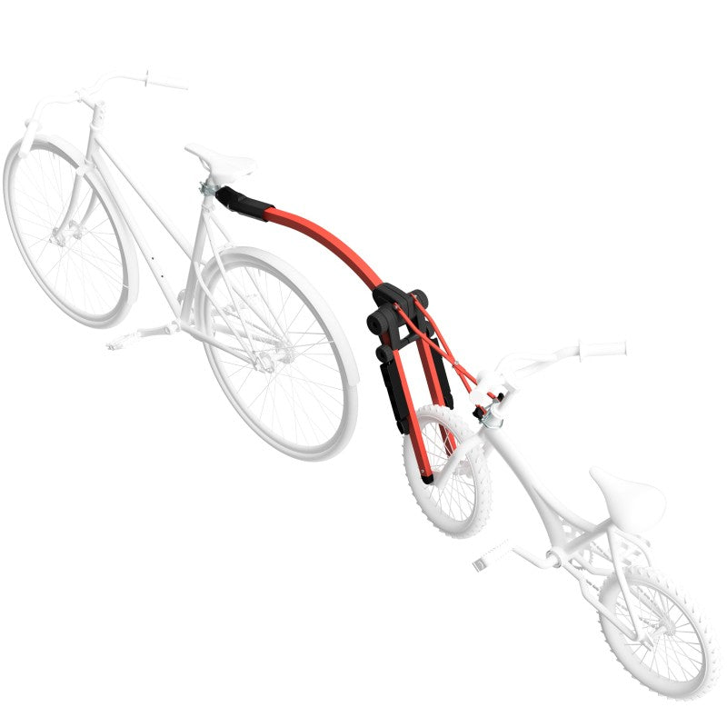 Photo de Barre de Remorquage Vélo Enfant Rouge – 10" à 20" – Apprentissage & Sécurité par PERUZZO