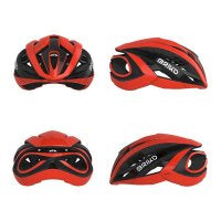 CASQUE QUASAR NOIR ET ROUGE BRIKO M 53/58CM INMOLD