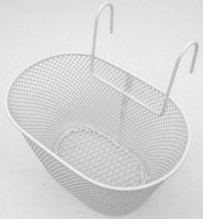 Panier Avant Vélo Enfant Blanc – Montage sur Guidon – 23x15x14 cm