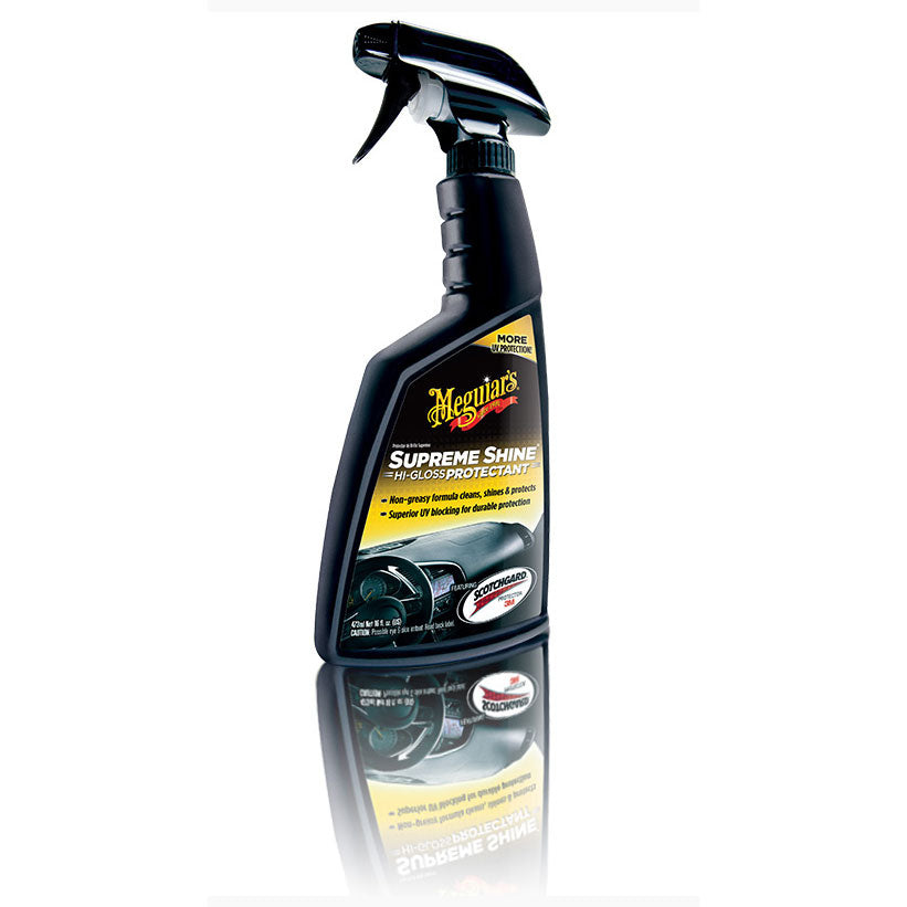 Meguiar's Supreme Shine Intérieur 473 ml – Brillance éclatante et protection UV pour vinyle, plastique et caoutchouc