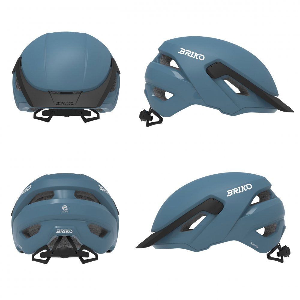 CASQUE KASKO BLEU BRIKO M 53/58CM INMOLD