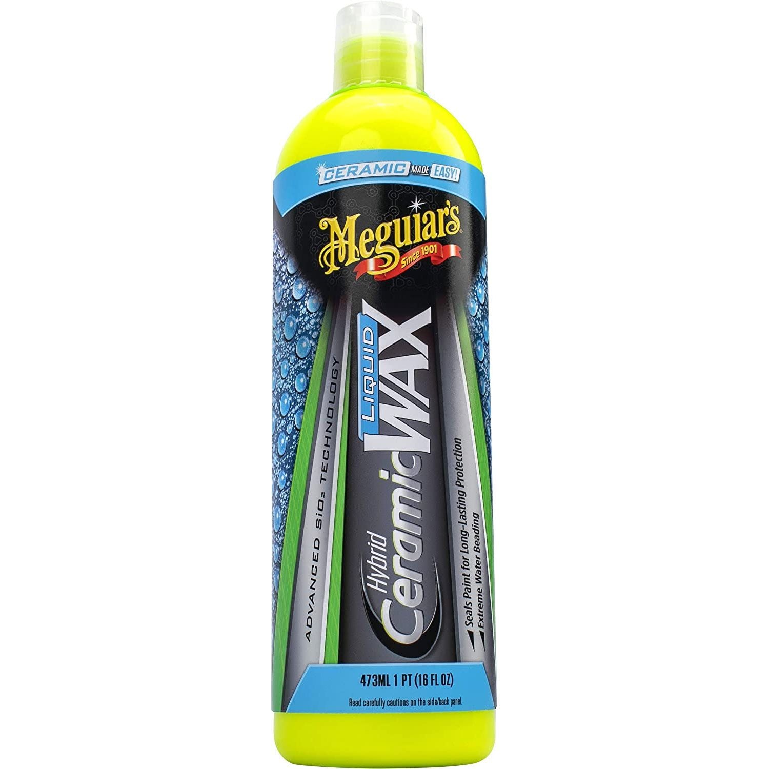 Meguiar's Cire Hybride Céramique Liquide 473 ml – Protection SiO₂, effet anti-eau, application facile