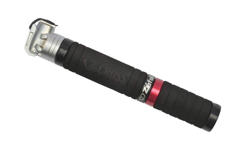 Mini-pompe télescopique Zefal Z Cross XL Double Effets – 8 bar – Systèmes Z-Flip & Z-Line – Revêtement mousse EVA