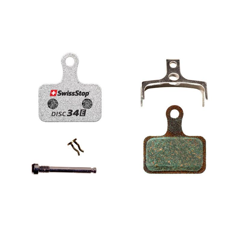 Plaquettes de frein SwissStop Disc E – Compatibles Shimano Dura Ace, Ultegra, 105, Tiagra, XTR, XT, SLX – Haute durabilité et performance e-bike