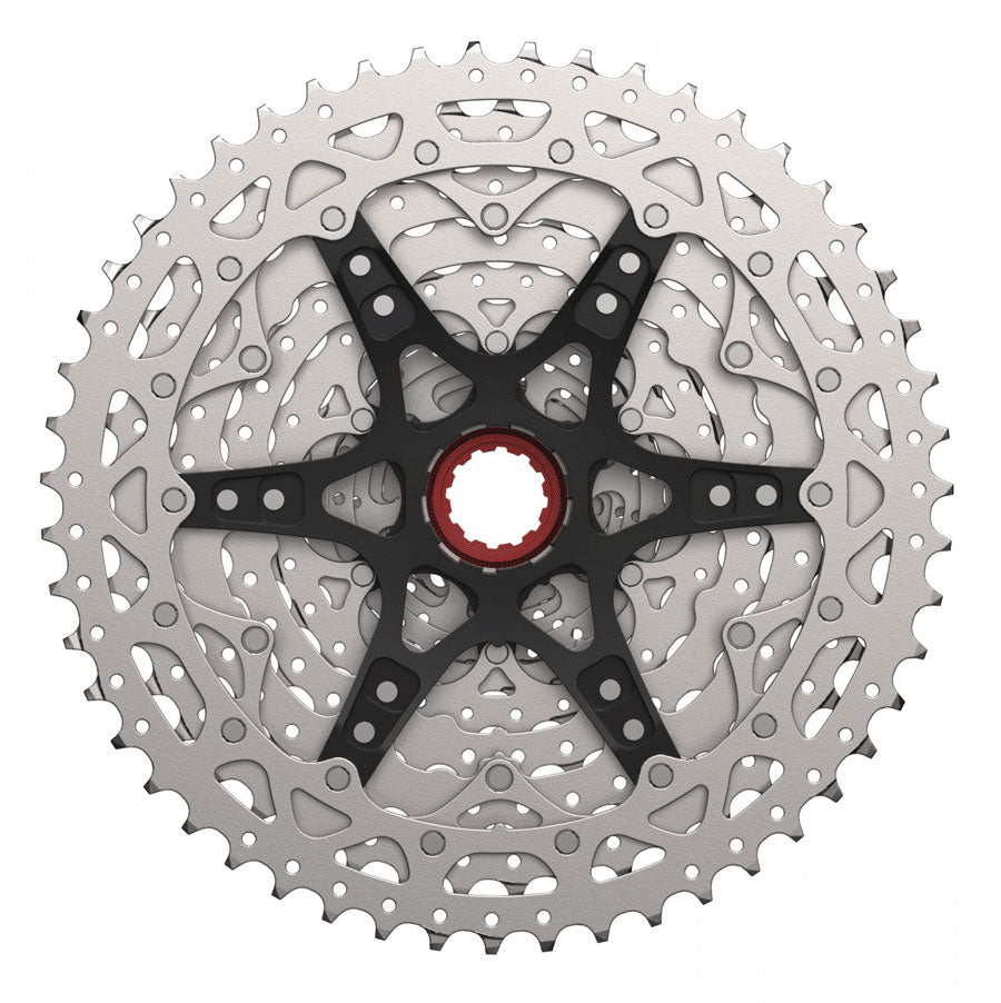 Cassette VTT Sunrace CSMZ800 12 Vitesses – 11x51 – Finition Metallic Silver – Araignée Alliage – Corps HG-Spline