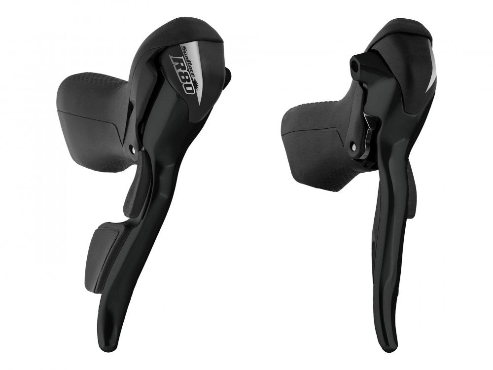 Paire de manettes de dérailleur STI route SunRace – 8 vitesses, triple plateau