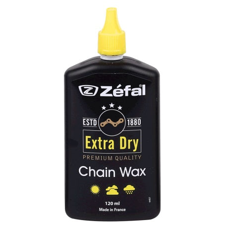 Lubrifiant Chaîne Vélo Extra Dry Wax Zefal 120 ml – Conditions Sèches & Poussiéreuses
