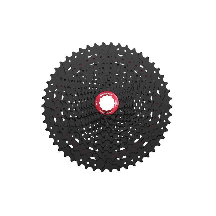 Cassette VTT Sunrace CSMZ603 12 Vitesses – 11x51 – Finition Metallic Black – Corps HG-Spline
