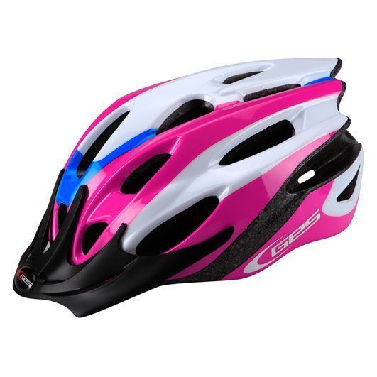 CASQUE JUNIOR APACHE 47/53 Rose Bleu Blanc