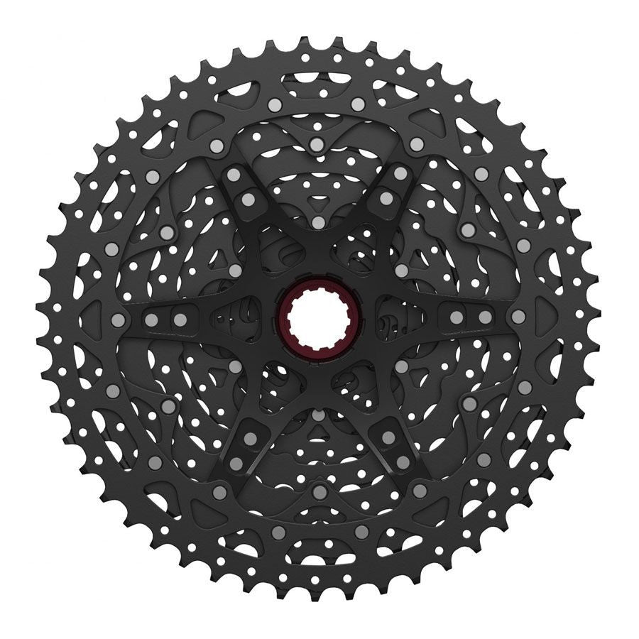 Cassette VTT Sunrace CSMZ800 12 Vitesses – 11x51 – Finition Black ED – Araignée Alliage – Corps HG-Spline