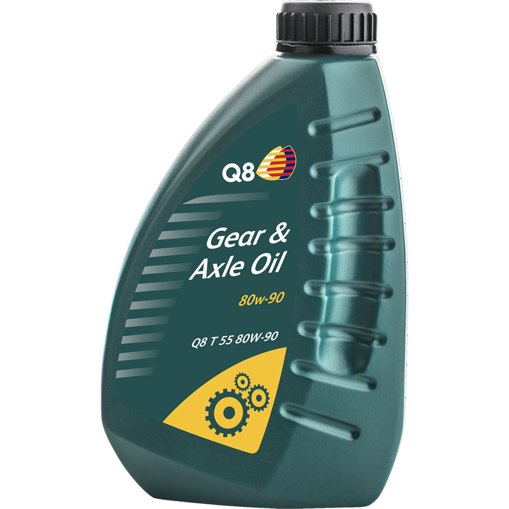 Huile de transmission Q8 T55 80W-90 – 1 Litre – API GL-5 – Pour essieux et engrenages à usage intensif