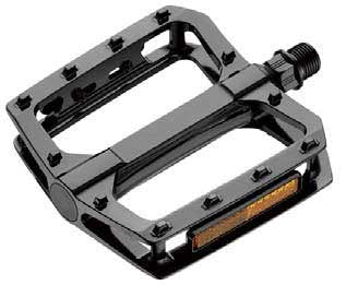 PEDALES BMX & DESCENTE ALU Noir 9/16 115,8X103,4