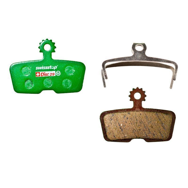 Plaquettes de frein SwissStop – Compatibles SRAM Code R, Code RSC, Guide RE & Avid Code – Garniture organique Kevlar/laiton/céramique