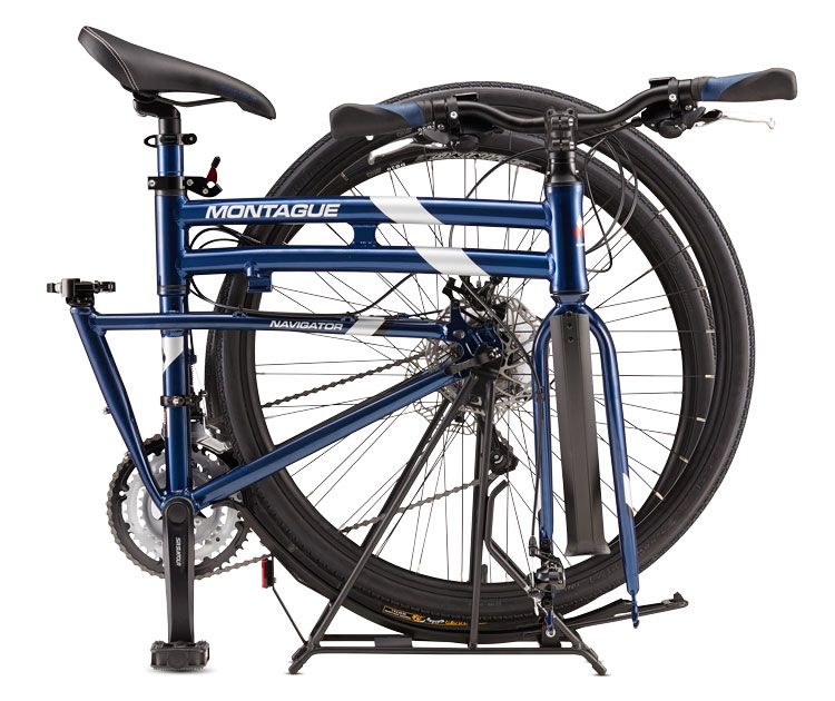 Vélo pliant Montague Navigator 21" Bleu Nuit – Polyvalent, élégant, prêt à rouler