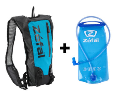 Zefal Z Hydro Race 1,5L – Sac Hydratation Vélo Compact Noir/Bleu