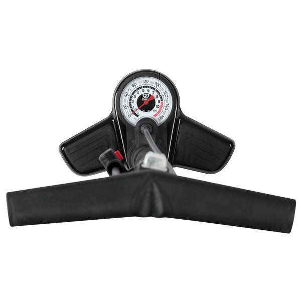 Pompe à pied Zefal Profil Max FP20 – 9 bar – Raccord universel Z-Switch – Manomètre grand format – Argent
