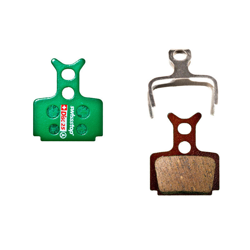 Plaquettes de frein SwissStop – Compatibles Formula RO, T1, R1, C1, Mega, Cura – Garniture organique Kevlar/laiton/céramique