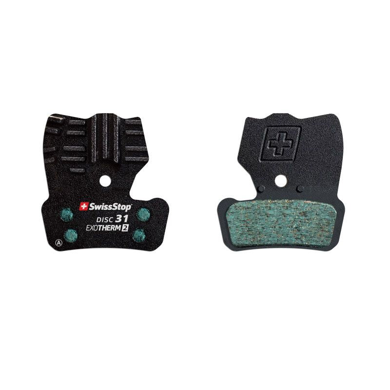 Plaquettes de frein SwissStop Disc E – Compatibles SRAM Guide & Avid Trail – Longue durée, température réduite et freinage puissant