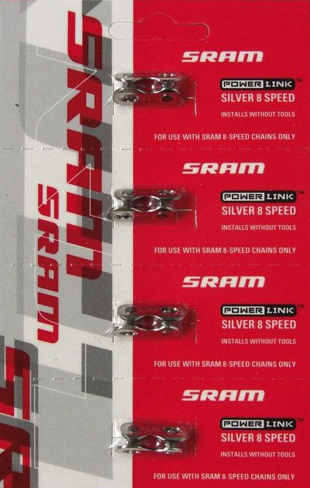 POWER LINK SRAM ATTACHE RAPIDE 8V SILVER (Blister de 4)