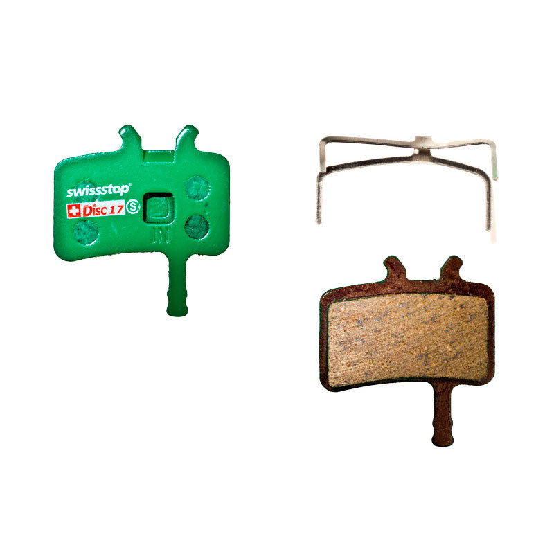 Plaquettes de frein SwissStop – Compatibles Avid Juicy & BB7 – Garniture organique Kevlar/laiton/céramique