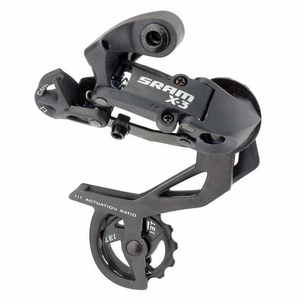 Dérailleur arrière SRAM vtt 12v XO1 Eagle Black noir décor argent et blanc Dérailleur arrière SRAM vtt 12v XO1 Eagle Black noir décor argent et blanc
