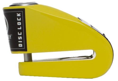 Antivol bloc-disque avec alarme Auvray B-LOCK-06 – Jaune/Noir – Ø6 mm – Spécial scooter et petites cylindrées