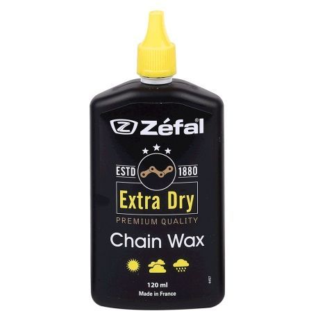 Lubrifiant Chaîne Vélo Extra Dry Wax Zefal 120 ml – Conditions Sèches & Poussiéreuses