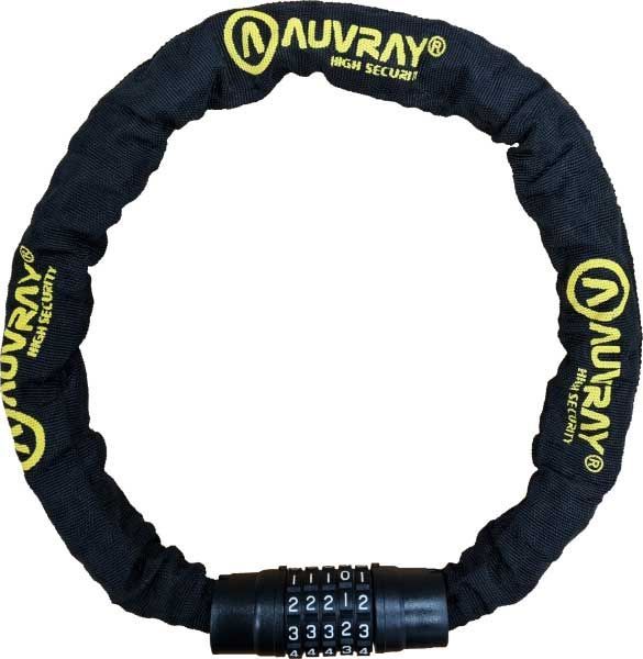 ANTIVOL CHAINE CODE Diam 8mm Long 120cm AUVRAY