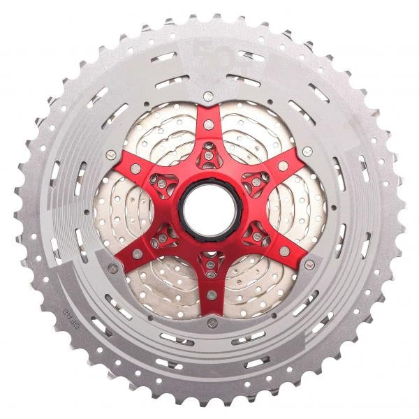 Cassette VTT Sunrace CSMX80 11 Vitesses – 11x50 – Finition Metallic – Large Plage pour Performances Tout-Terrain