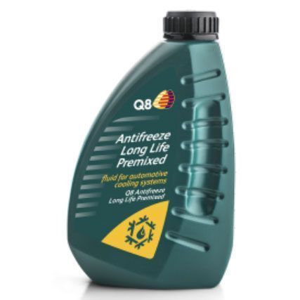 Liquide de refroidissement Q8 Oils Long Life Premixed HQ – 1 Litre – Antigel prémélangé longue durée