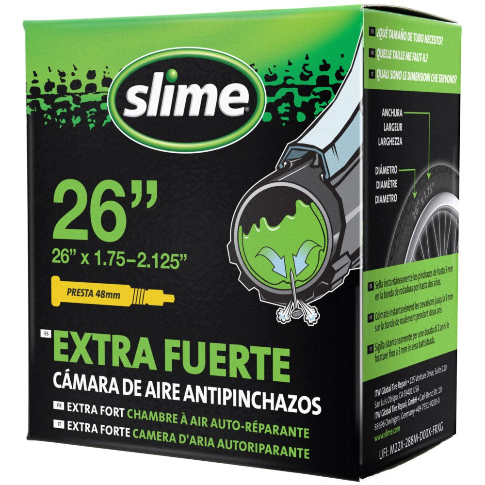 Chambre à air auto-réparante Slime 26" x 1.75/2.125 – Valve Presta