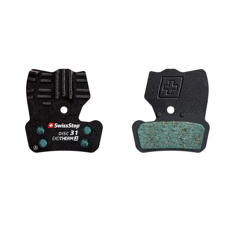 Plaquettes de frein SwissStop Disc E – Compatibles SRAM Guide & Avid Trail – Longue durée, température réduite et freinage puissant