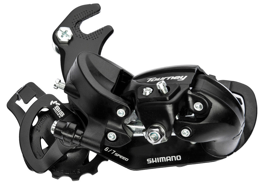 Dérailleur Arrière Shimano Tourney TY300 – VTT 6/7 Vitesses – Avec Crochet – Chape Longue